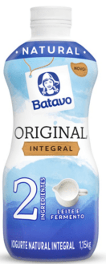 IOGURTE NATURAL BATAVO ORIGINAL 1,15KG-GF INTEGRAL EMBALAGEM ECONOMICA