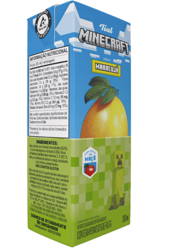 REFRESCO MINECRAFT- 200ML- MARACUJA