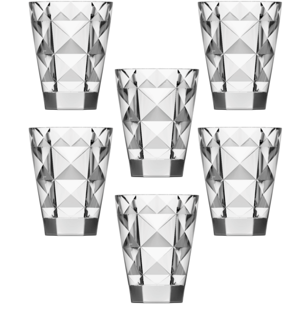 JG COPO VESTCASA VD 330ML-TRANSP 6UNI  PORTO FINO
