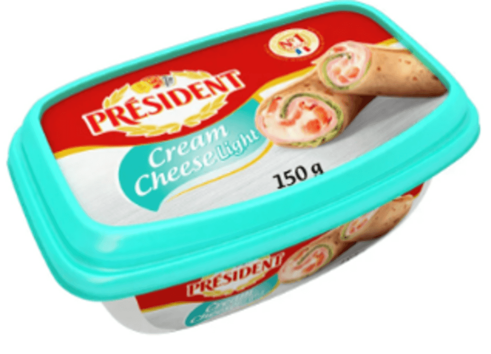 CREAM CHEESE PRESIDENT 150G-PT LIGHT