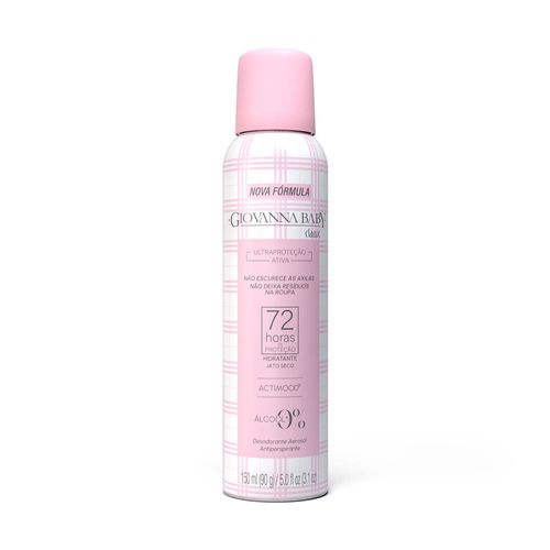 Desodorante-Jato-Seco-Classic-72h-Giovanna-Baby-150ml-Spray Desodorante-Jato-Seco-Classic-72h-Giovanna-Baby-150ml-Spray