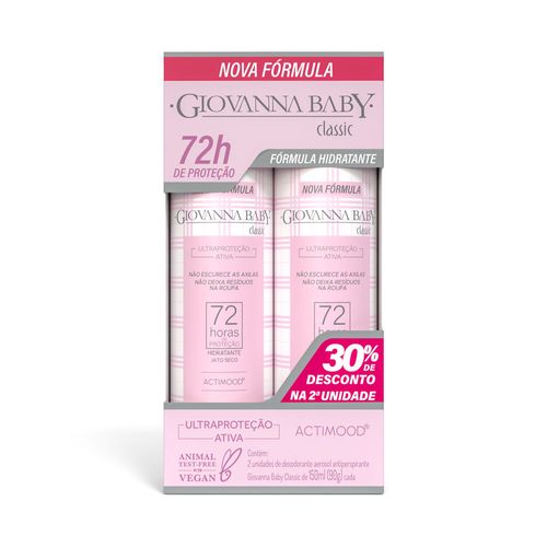 Desodorante-Aerosol-Giovanna-Baby-2X150Ml--Classic-72Hrs Desodorante-Aerosol-Giovanna-Baby-2X150Ml--Classic-72Hrs