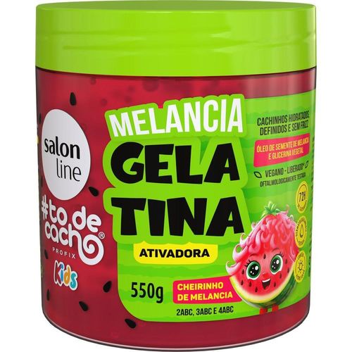 Gelatina-Ativadora-Salon-Line-Kids-Melancia-550g Gelatina-Ativadora-Salon-Line-Kids-Melancia-550g