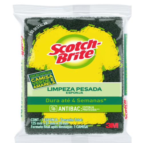 ESPONJA-MULTIUSO-LIMPEZA-PESADA-SCOTCH-BRITE-ANTIBAC-EDICAO-ESPECIAL-CAMISA-VERDE-E-AMARELA