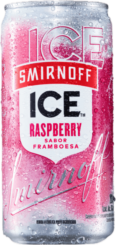 Bebida Mista Alcoólica Gaseificada Raspberry Framboesa Smirnoff Ice Lata 269ml