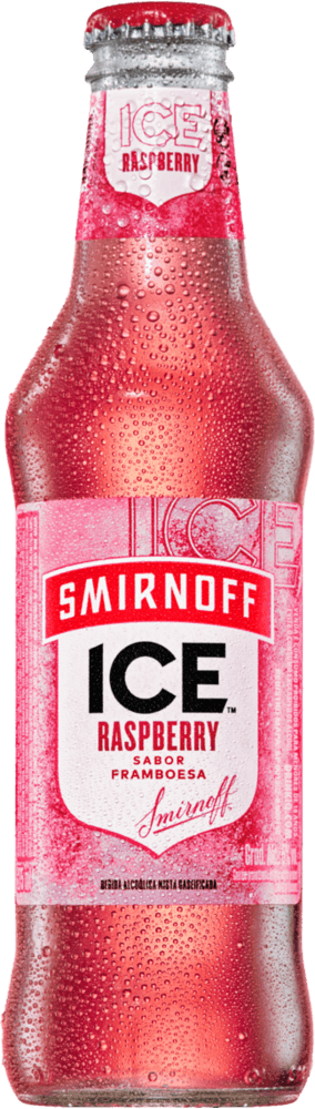 Bebida Mista Alcoólica Gaseificada Raspberry Framboesa Smirnoff Ice Garrafa 275ml