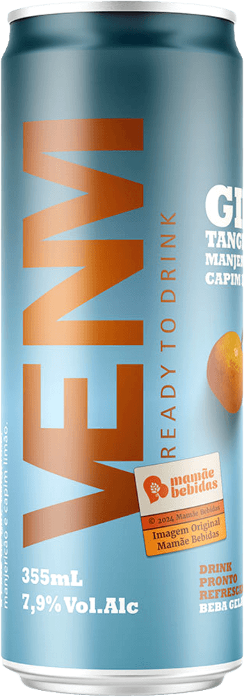 BEB MISTA VENM DRINK 355ML- MANJERICAO COM CAPIM LIMÃO