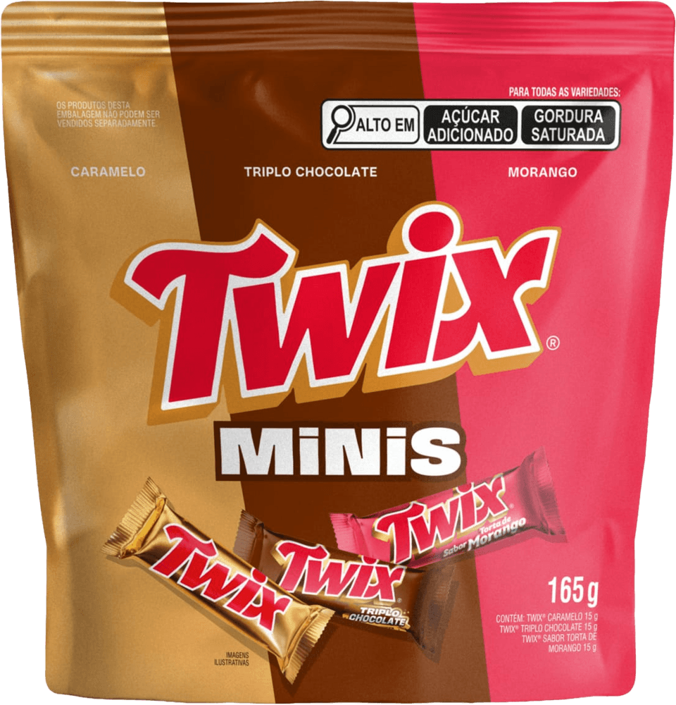 Chocolate Twix Variedades Minis 165g