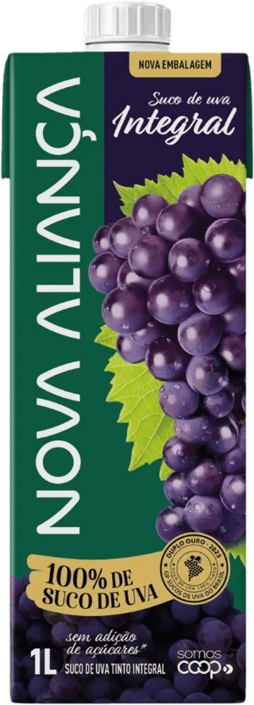 Suco Integral Uva Tinto Aliança Caixa 1l
