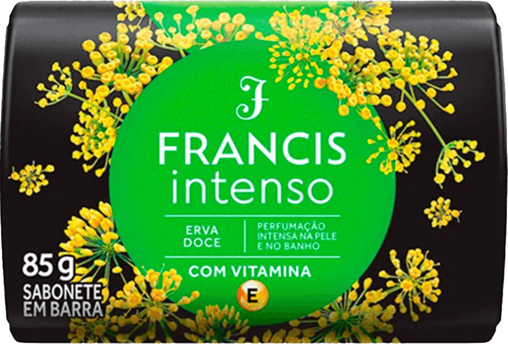 Sabonete em Barra com Essências Florais Erva-Doce Francis Equilíbrio Envoltório 85g
