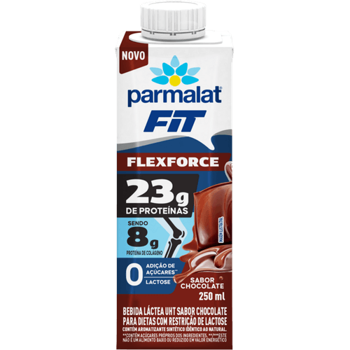 BEBIDA-LACTEA-PARMALAT-FIT-FLEXFORCE-250ML-TP-23G-DE-PROTEINA-E-8G-DE-COLAGENO-|-ZERO-LACTOSE|-SABOR-SHAKE-DE-CHOCOLATE
