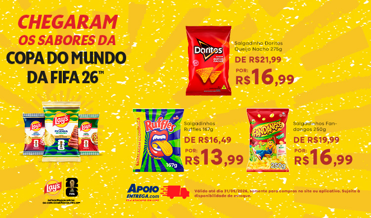 Salgadinho doritos até 31/05
