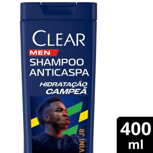 Shampoo Anticaspa Clear Hidratação Campeã by Vini Jr 400 ml