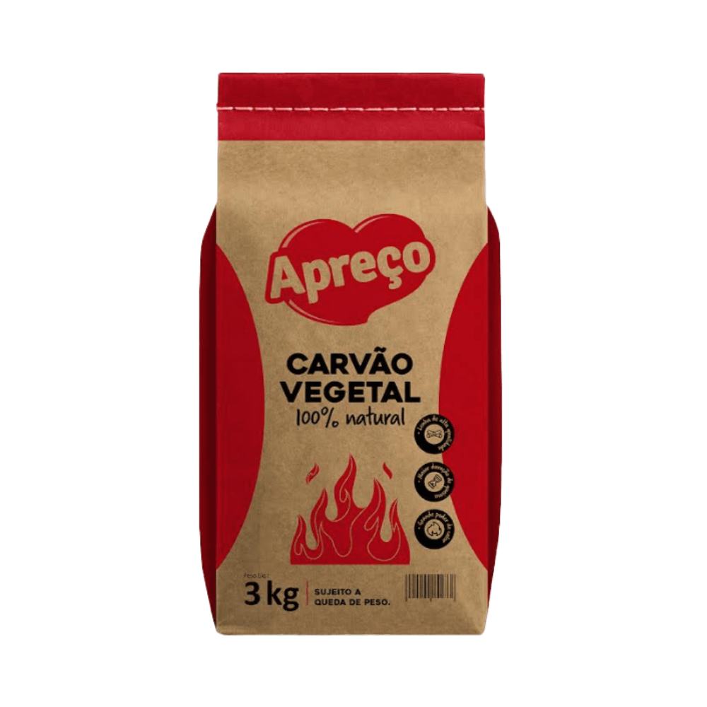 Carvão Vegetal Apreço 3kg