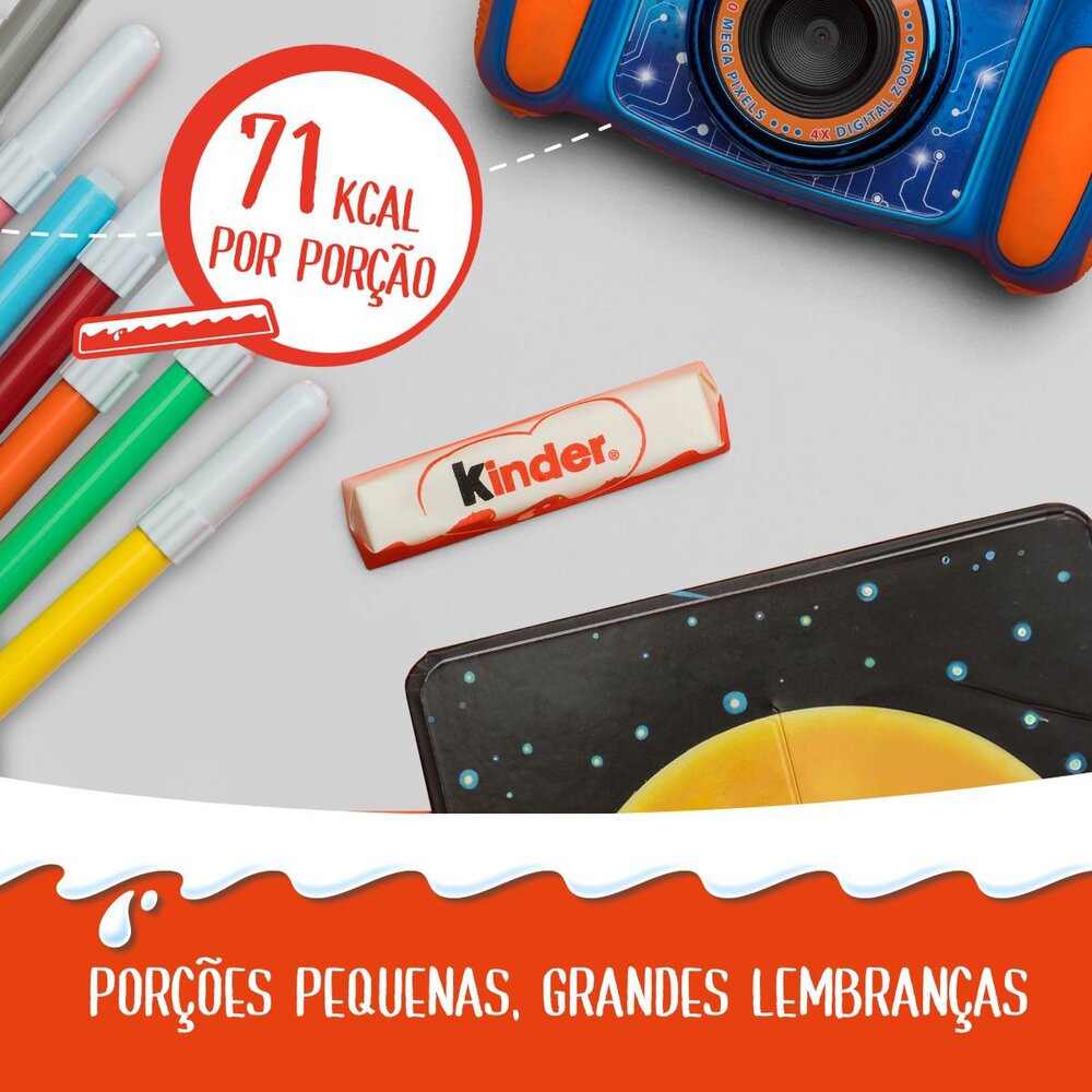 Kinder Chocolate ao Leite 4 unis 50g