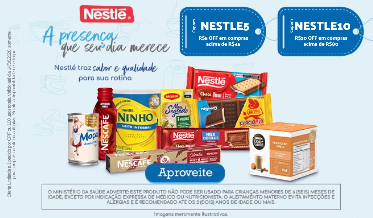 Cupom nestle até 14/06
