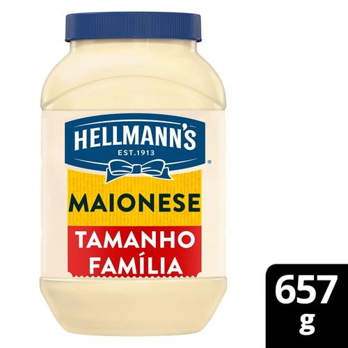 Maionese Hellmanns Tradicional Tamanho Família 657g