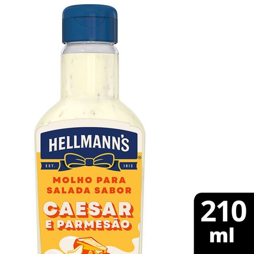 Molho para Salada Caesar com Cebola, Alho e Especiarias Queijo Parmesão Hellmann's Squeeze 210ml