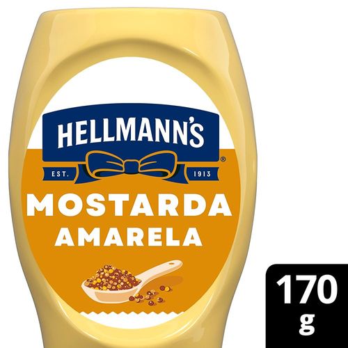 Mostarda Amarela Tradicional Hellmann's Squeeze 170g