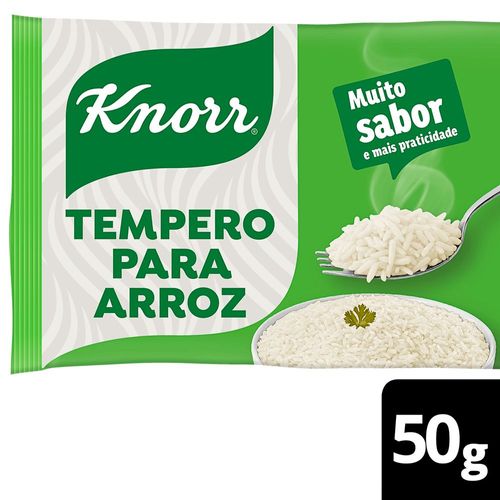 Tempero Pó para Arroz Knorr Pacote 50g 10 Unidades de 5g Cada