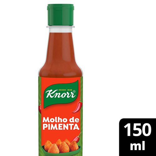 Molho de Pimenta Knorr Vidro 150ml Molho de Pimenta Knorr Tradicional 150 ml