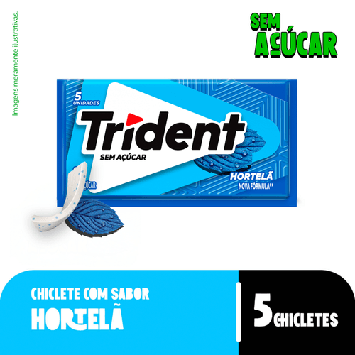 Chiclete-Trident-Hortela-sem-Acucar---Embalagem-com-5-unidades-de-8g