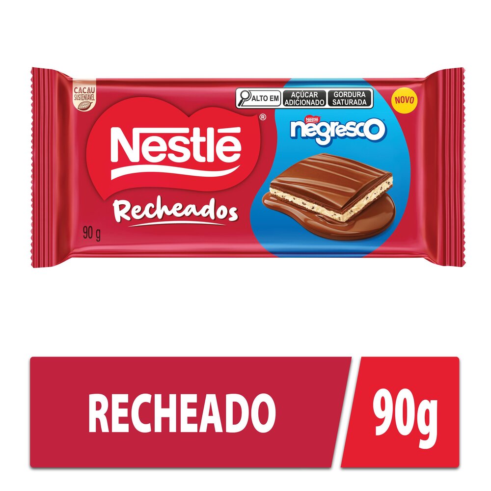 NESTLÉ Recheados NEGRESCO 90g Tablete