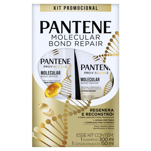 Kit-Shampoo-300ml---Condicionador-150ml-Pantene-Molecular-Bond-Repair