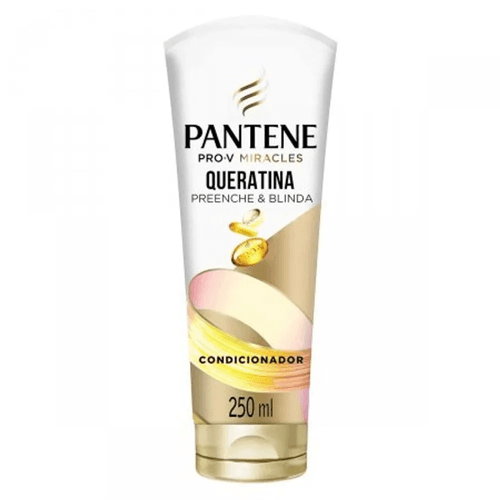 Condicionador-Queratina-e-Pro-Vitamina-B5-Pantene-Pro-V-Miracles-Queratina-Preenche---Blinda-Bisnaga-250ml