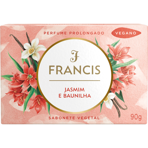 Sabonete-em-Barra-Vegetal-Jasmim-e-Baunilha-Francis-Caixa-90g
