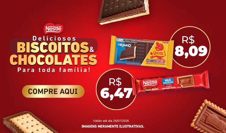 Choco biscuit até 26/07