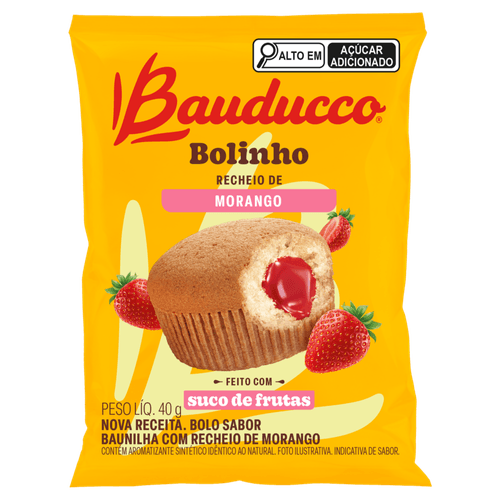 Bolinho-Baunilha-Recheio-Morango-Bauducco-Pacote-40g