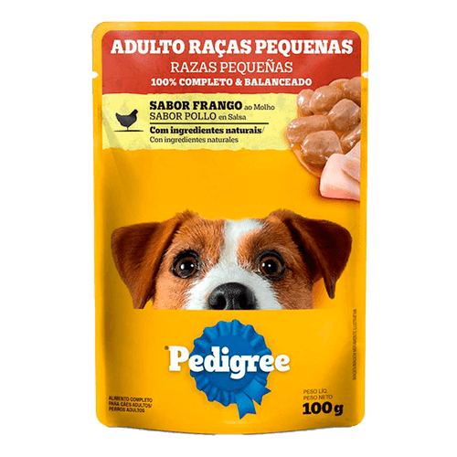 Alimento-Completo-e-Balanceado-para-Caes-Adultos-Racas-Pequenas-Cordeiro-ao-Molho-Pedigree-Sache-100g