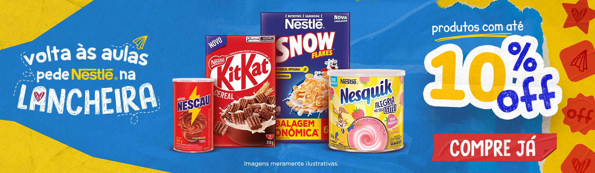 nestle Achocolatados e cereais até 09/08
