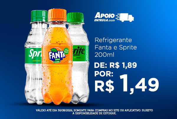 Refrigerante Fanta ou Sprite 30/08