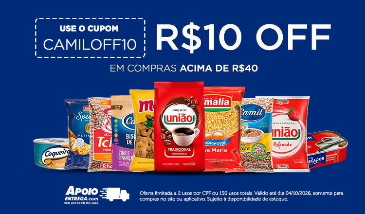 Cupom camil 04/10