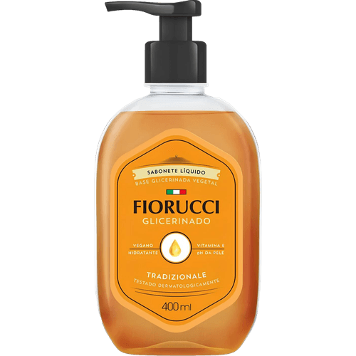 Sabonete-Liquido-Base-Glicerinado-Vegetal-Tradizionale-Fiorucci-Frasco-400ml