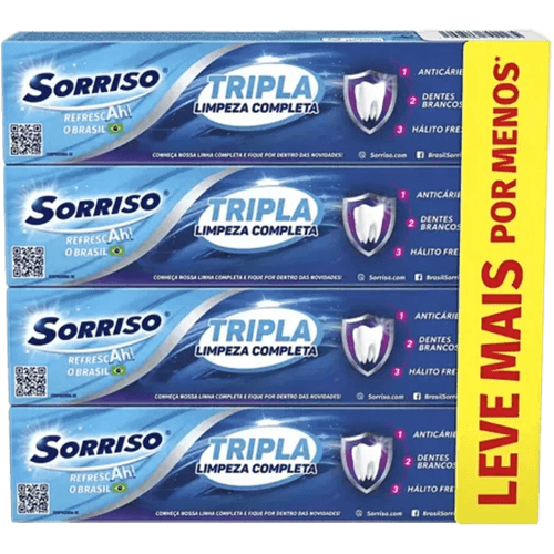CREME-DENTAL-SORRISO-TRIPLA-LIMPEZA-COMPLETA-4X70G-PACK--LEVE-MAIS-POR-MENOS