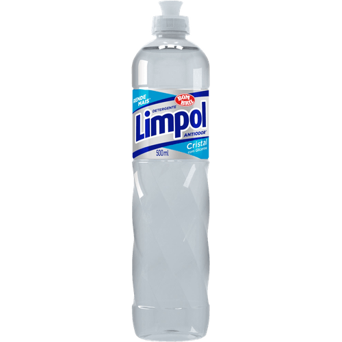 Detergente-Liquido-com-Glicerina-Antiodor-Cristal-Limpol-Squeeze-500ml