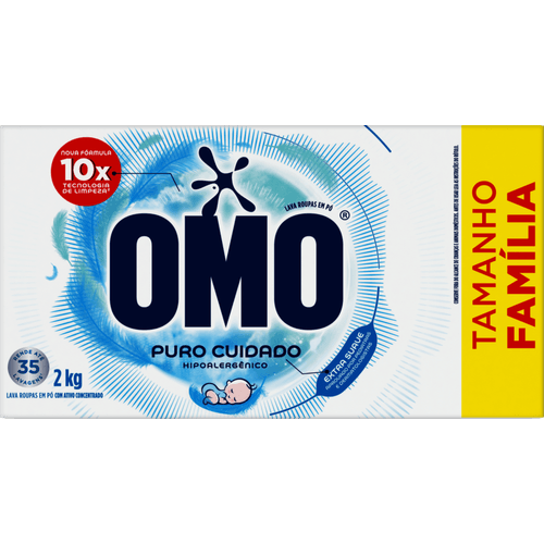 Lava-Roupas-Po-Omo-Puro-Cuidado-Caixa-2kg-Tamanho-Familia