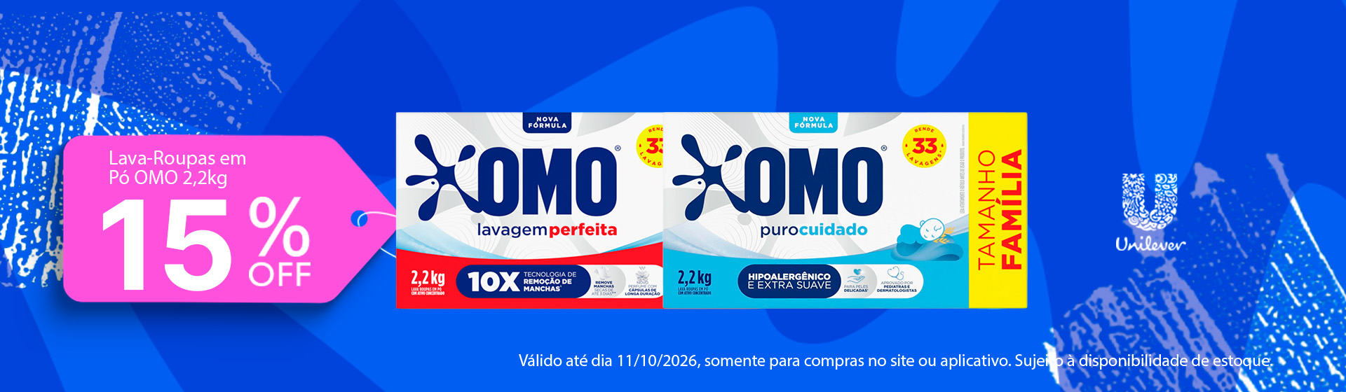 Lava roupa omo 11/10
