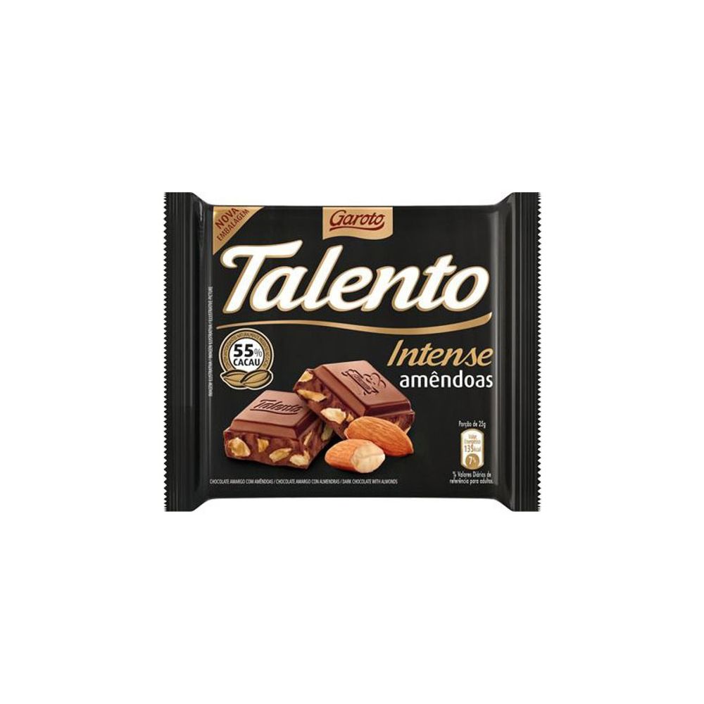 Chocolate Talento Intense Amargo Tab 90g Apoio Entrega V2