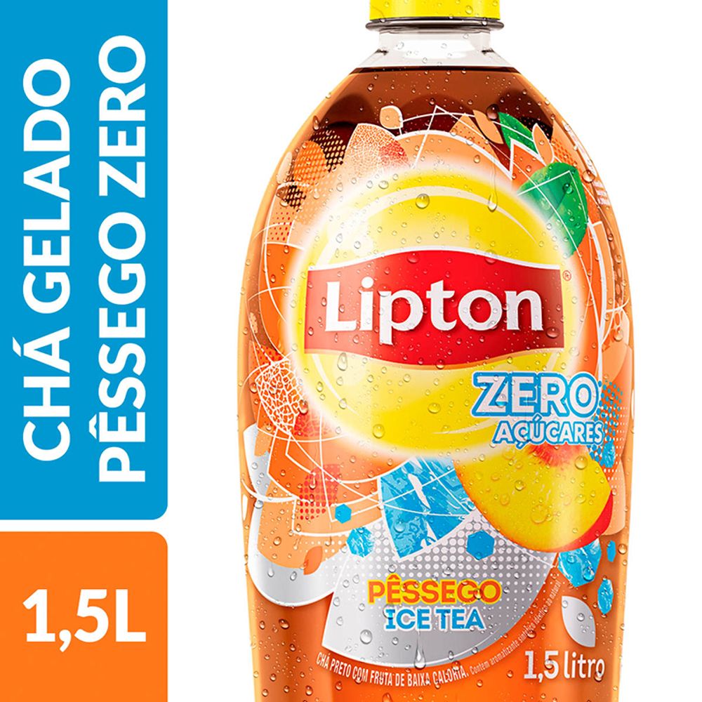 Chá Pronto Lipton Ice Tea Pessêgo Zero Garrafa 1,5 L Apoio Entrega