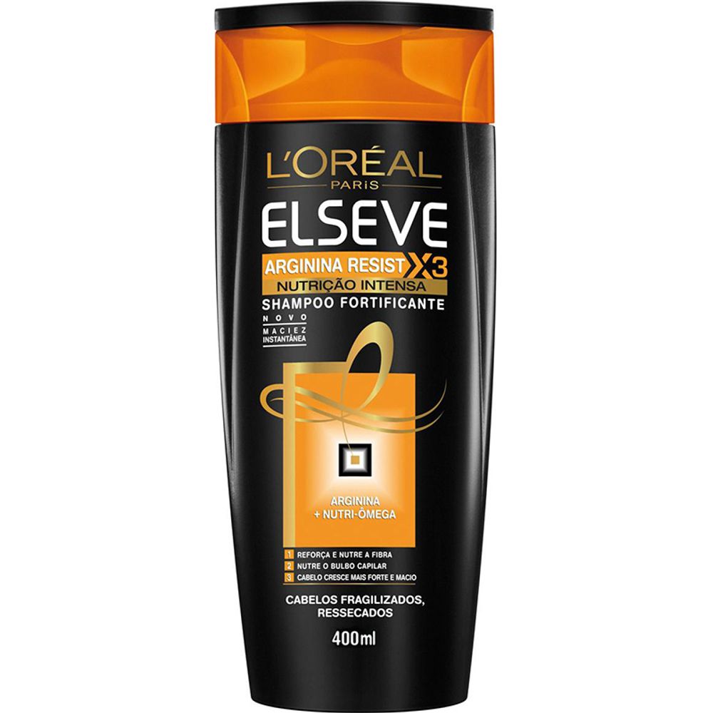 Shampoo Elseve L Oréal Paris Arginina Resist Nutrição Intensa 400ml