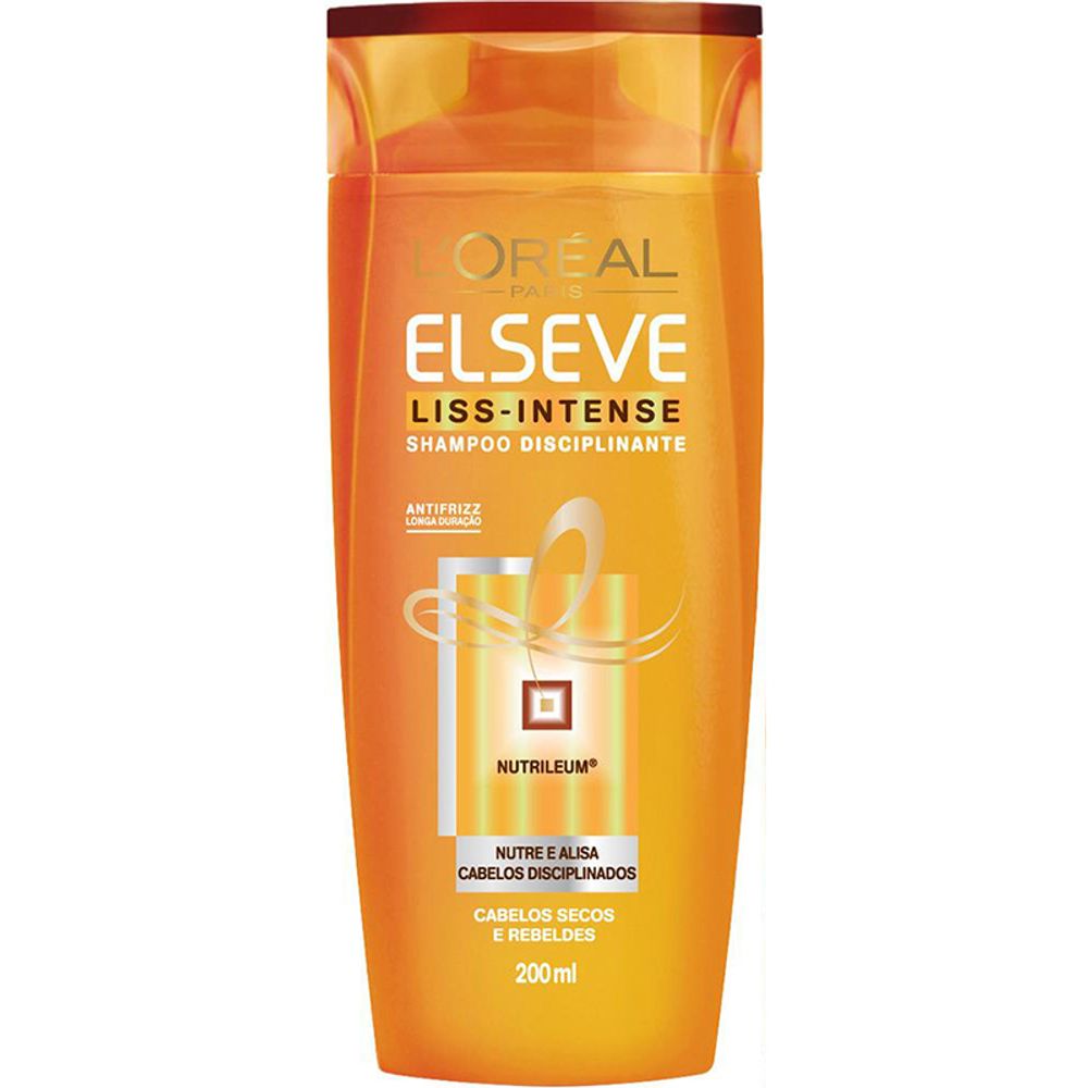 Shampoo Loréal Paris Elséve Liss Intense 200 ml Apoio Entrega