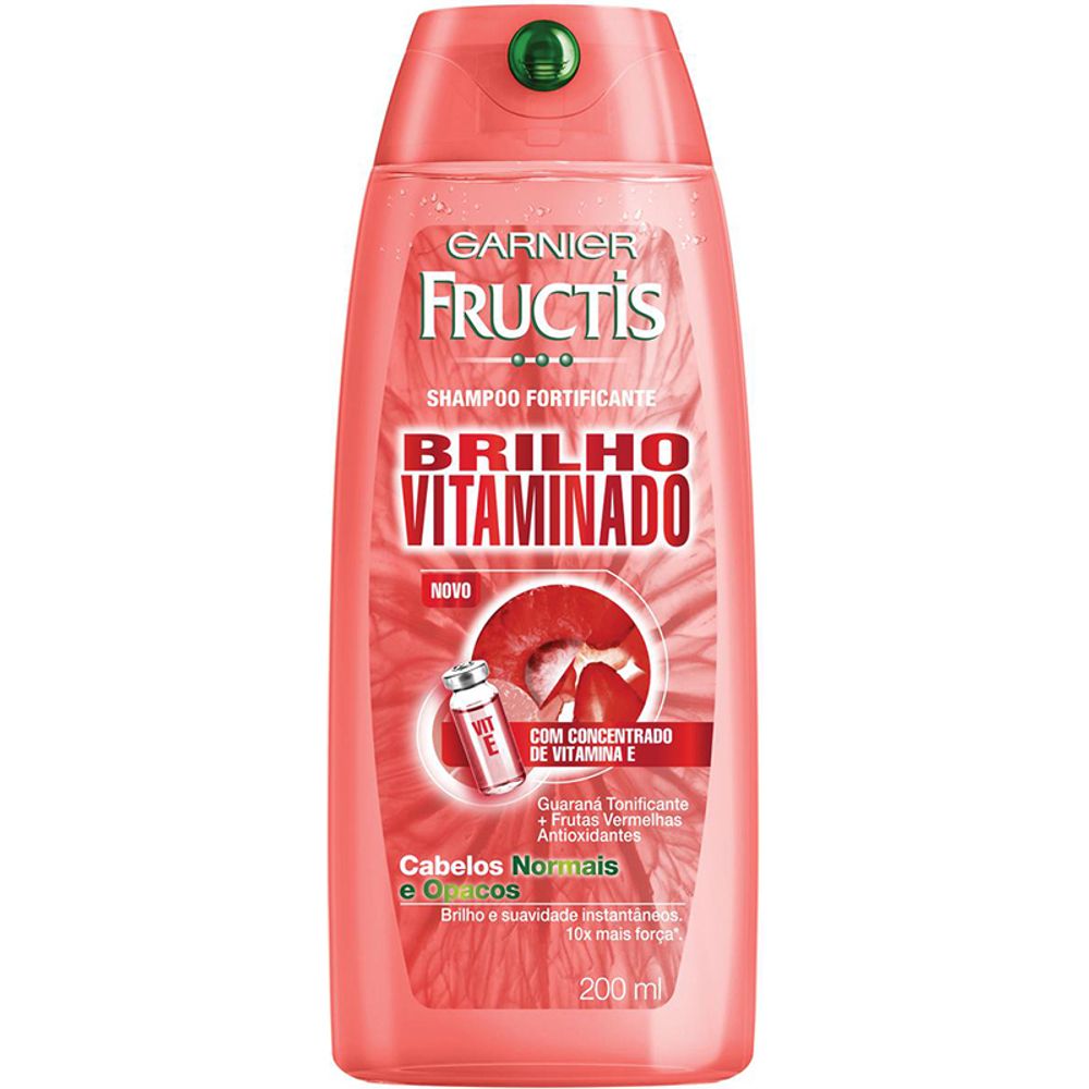Shampoo Fructis Brilho Vitaminado 200 ml Apoio Entrega