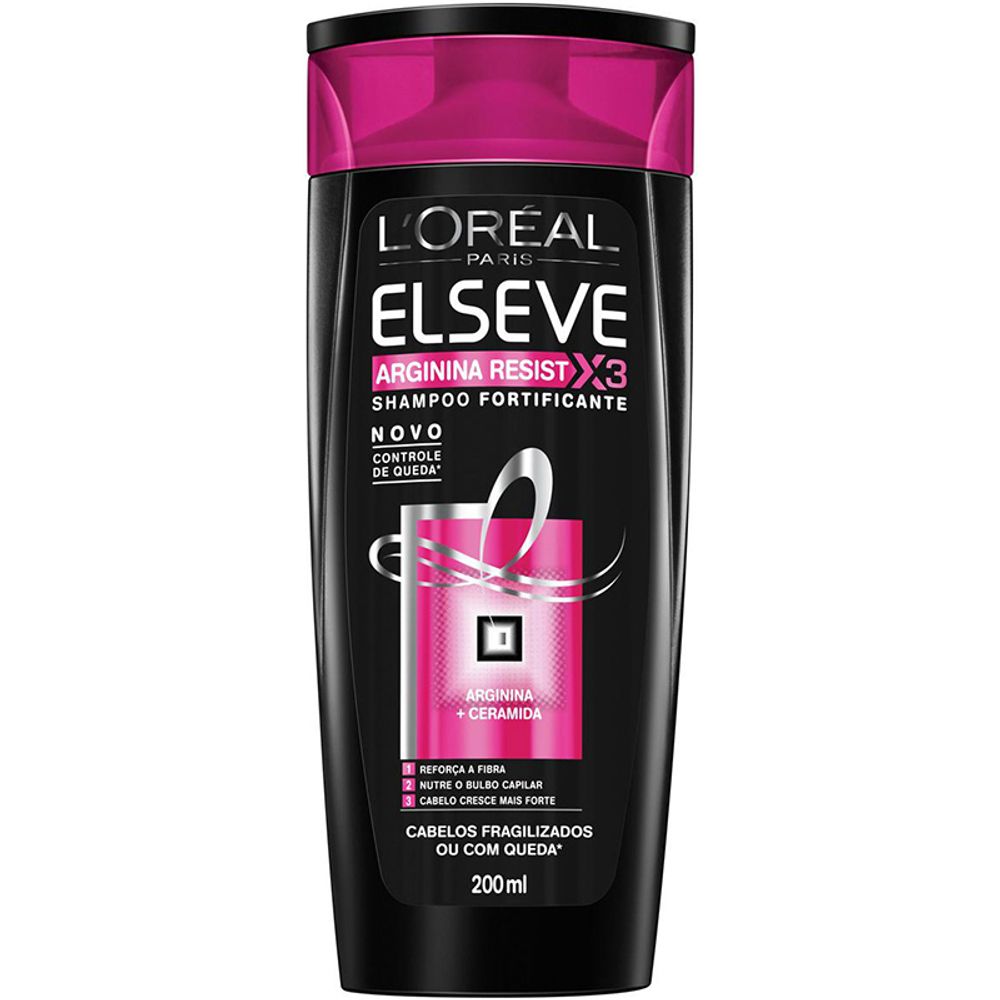 Shampoo Elseve Arginina Resist X3 200 ml Apoio Entrega V2