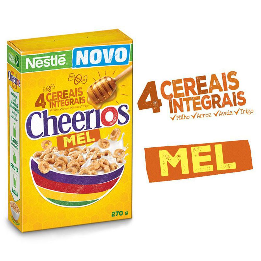 Cereal Matinal CHEERIOS Mel 270g Apoio Entrega V2