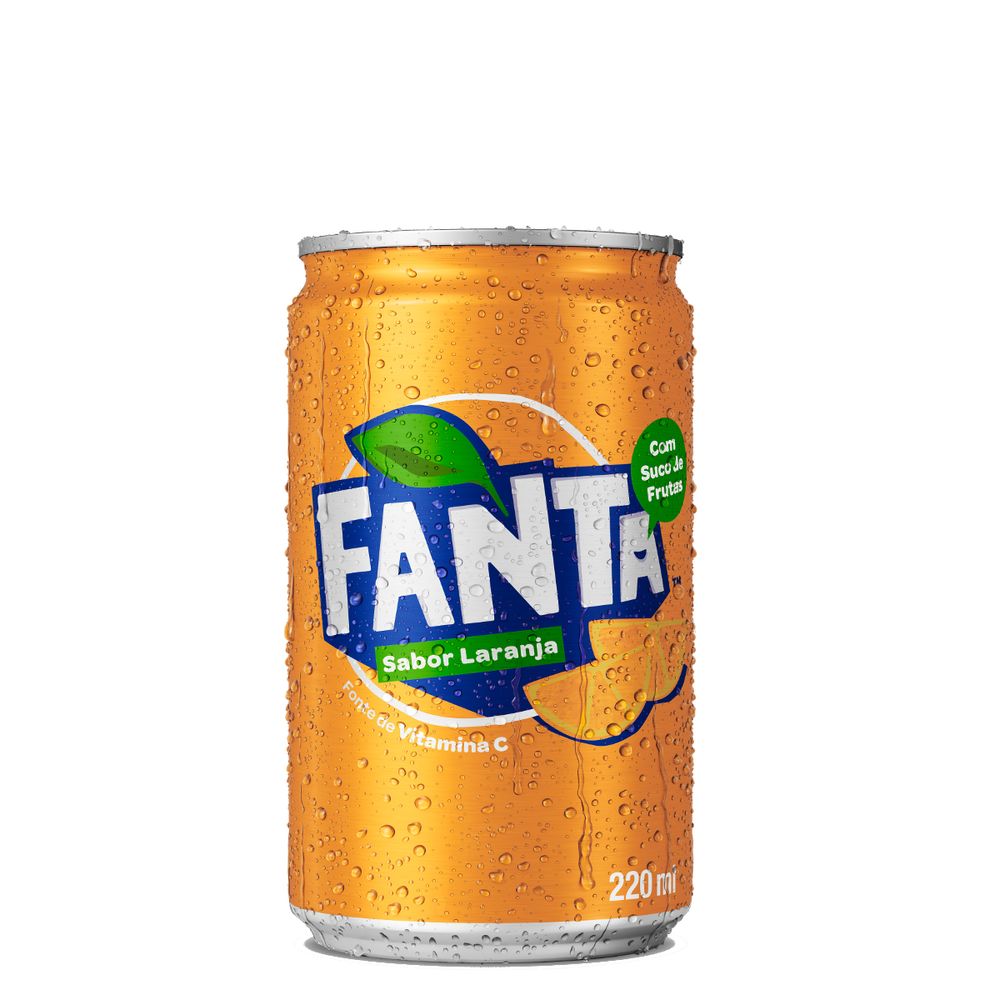 Refrigerante Fanta Laranja Mini Lata 220ml Embalagem com 12 unidades ...