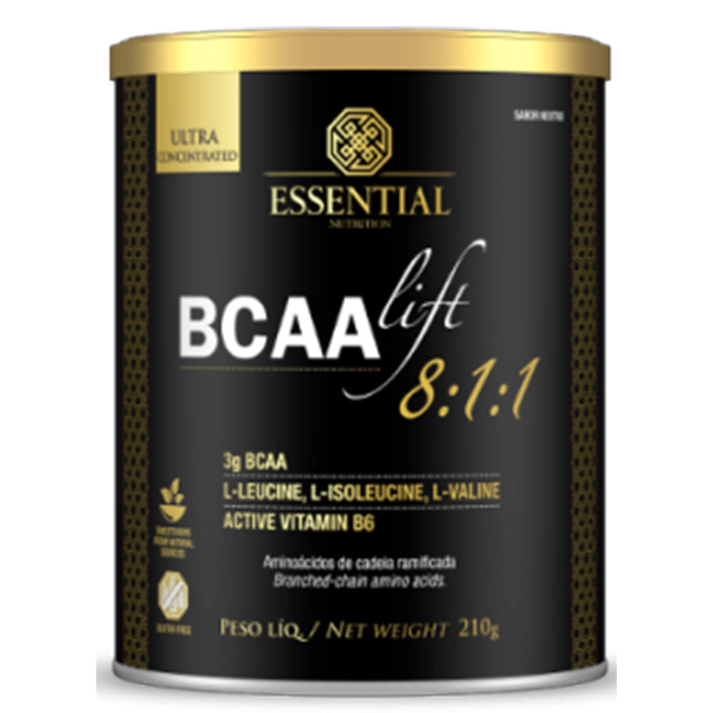 Suplemento Essential Bcaa Lift Lata 210 G Apoio Entrega